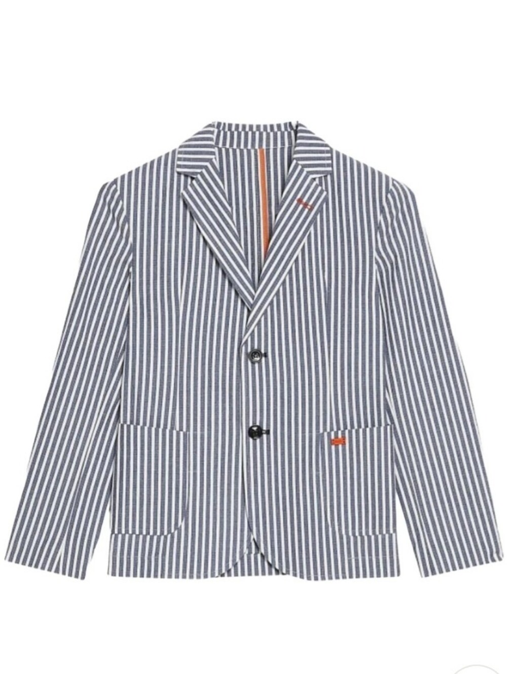 Liu Jo Kids striped seersucker blazer jacket Size 16 Boys NWOT